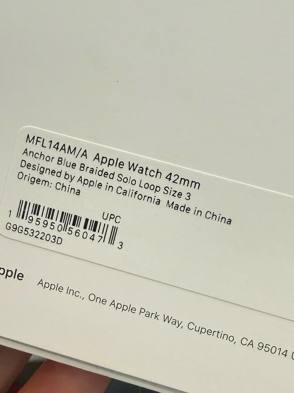 Apple Watch series 11- Blue Braided Solo Loop Smartwatch & charger